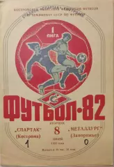 Спартак Кострома - Металлург Запорожье 08.06.1982