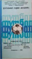 Металлург Запорожье - Факел Воронеж 20.06.1982