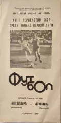 Металлург Запорожье - Шинник Ярославль 01.08.1987