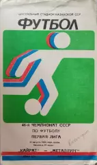 Кайрат Алма-Ата - Металлург Запорожье 31.08.1983