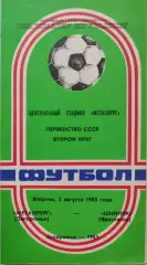 Металлург Запорожье - Шинник Ярославль 02.08.1983