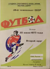 СКА Ростов - Металлург Запорожье 22.07.1977