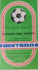 Металлург Запорожье - Иртыш Омск 26.08.1984