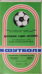Металлург Запорожье - Факел Воронеж 14.10.1984