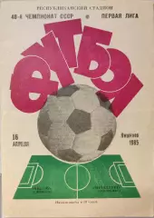 Нистру Кишинев - Металлург Запорожье 16.04.1985