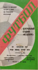 Металлург Запорожье - Кузбасс Кемерово 01.09.1985 вид 2