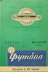 Кубань Краснодар - Металлург Запорожье 17.10.1978