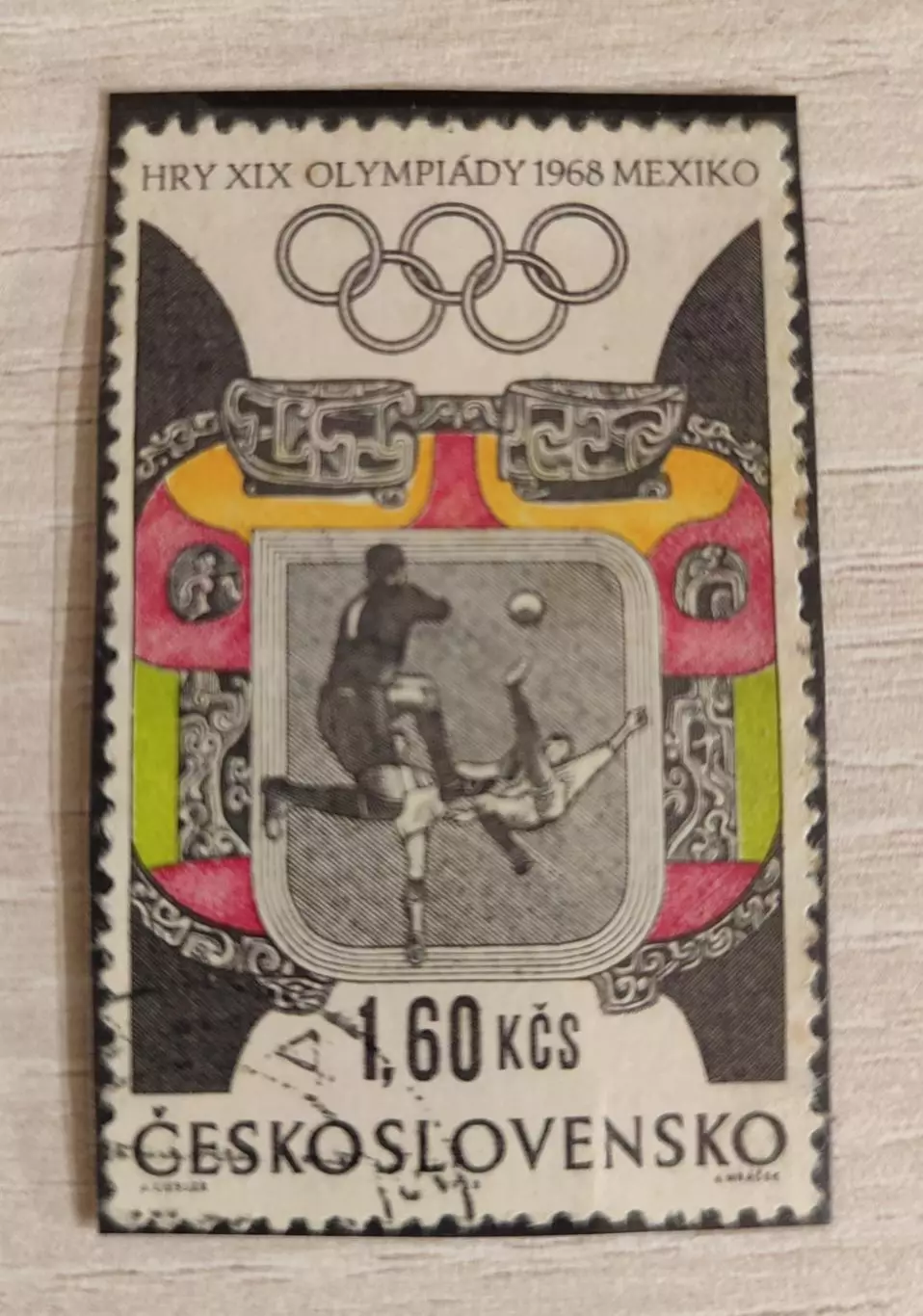 XIX Летние Олимпийские игры. Мехико (Мексика) 1968 Чехословакия 1 шт