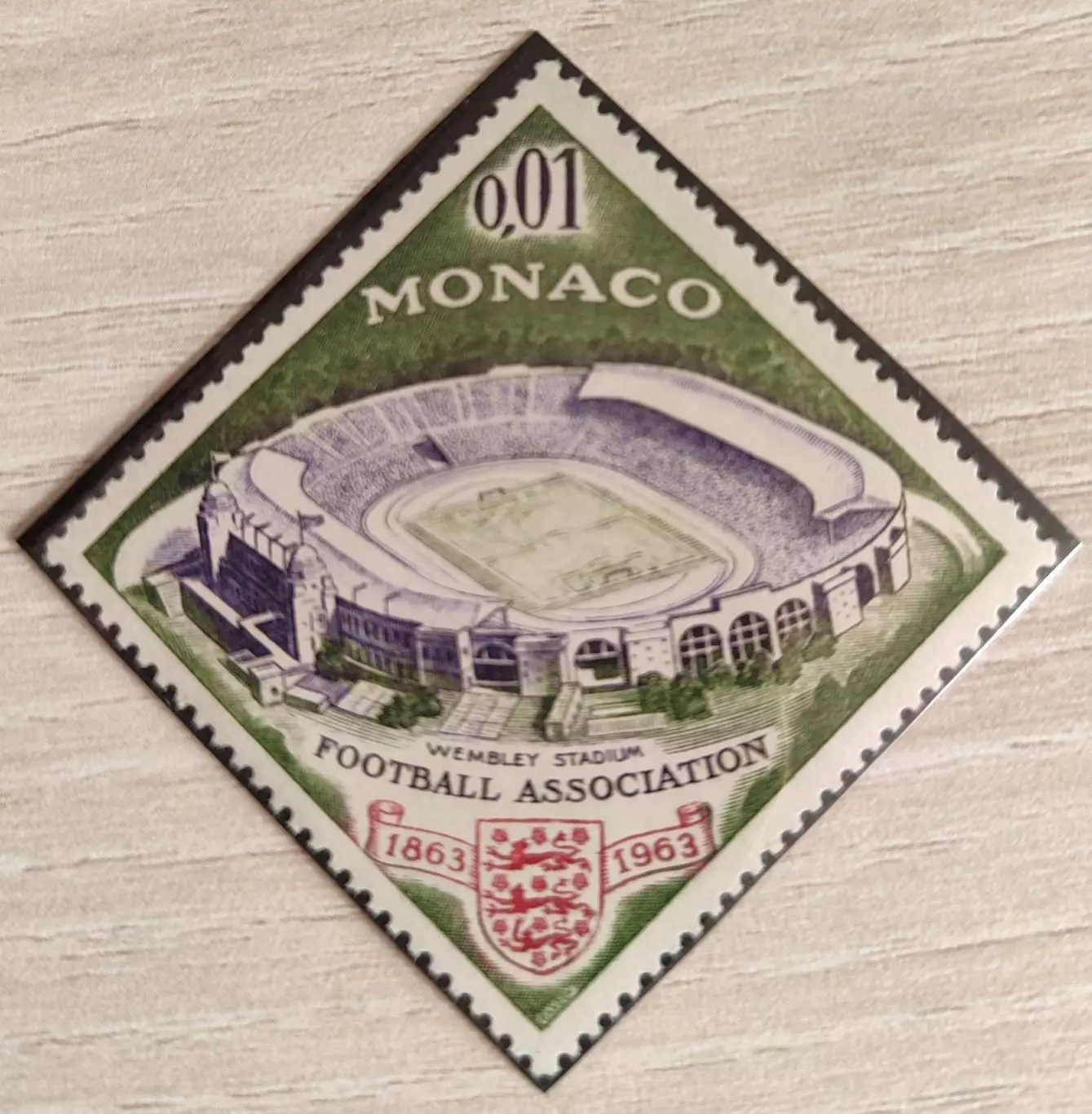 Монако 1963100 летие футбола футбольной асоциации Англии 1863-1963 1шт