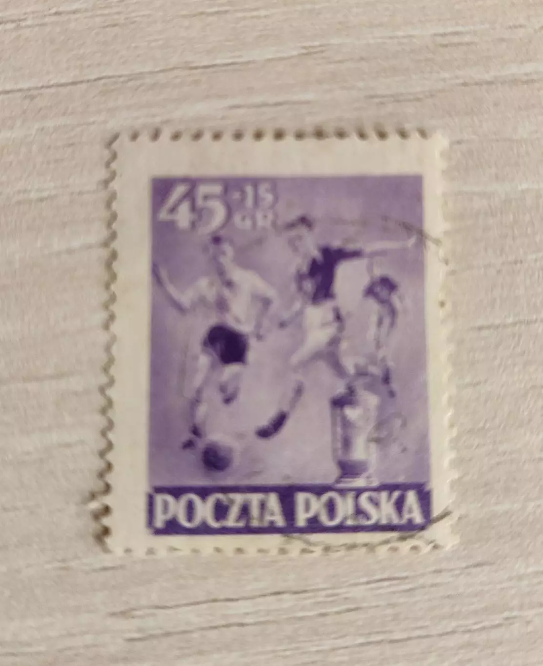 Польша День спорта 1952 . 1шт
