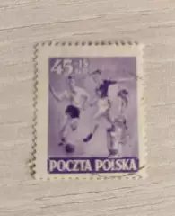 Польша День спорта 1952 . 1шт