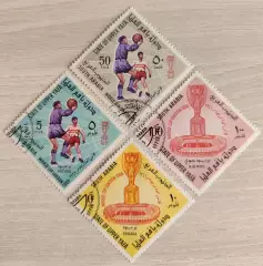 Верхняя Яфа. Йемен. Чемпионат мира по футболу. Англия 1966 Лондон 4шт