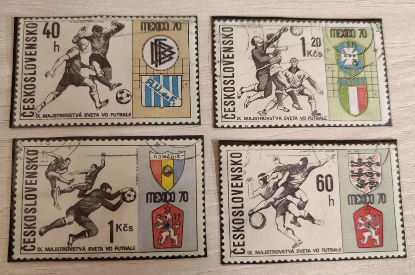 Чехословакия 1970 Чемпионат Мира в МЕХИКО-70 . 5 шт