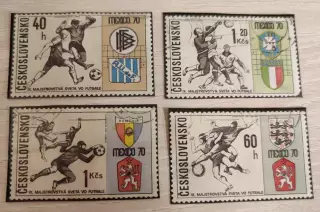 Чехословакия 1970 Чемпионат Мира в МЕХИКО-70 . 5 шт