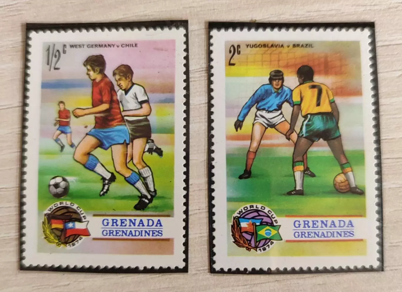 Гренада 1974 Чемпионат мира по футболу в ФРГ . 2 шт
