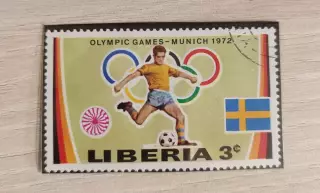 Либерия . Летние Олимпийские игры Мюнхен 1972 . 1 шт