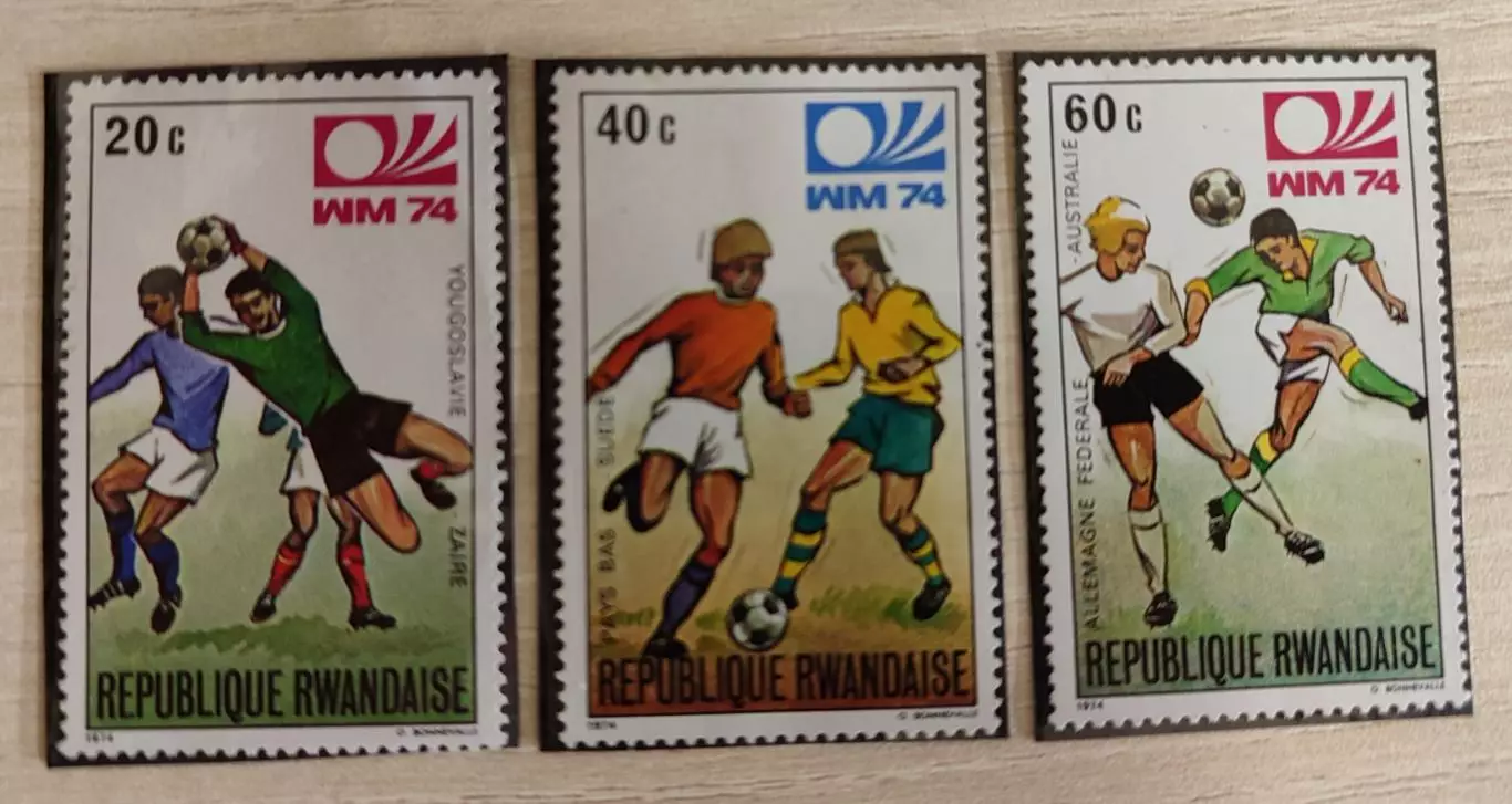Руанди. Чемпионат мира Мюнхен 1974 . 3 шт