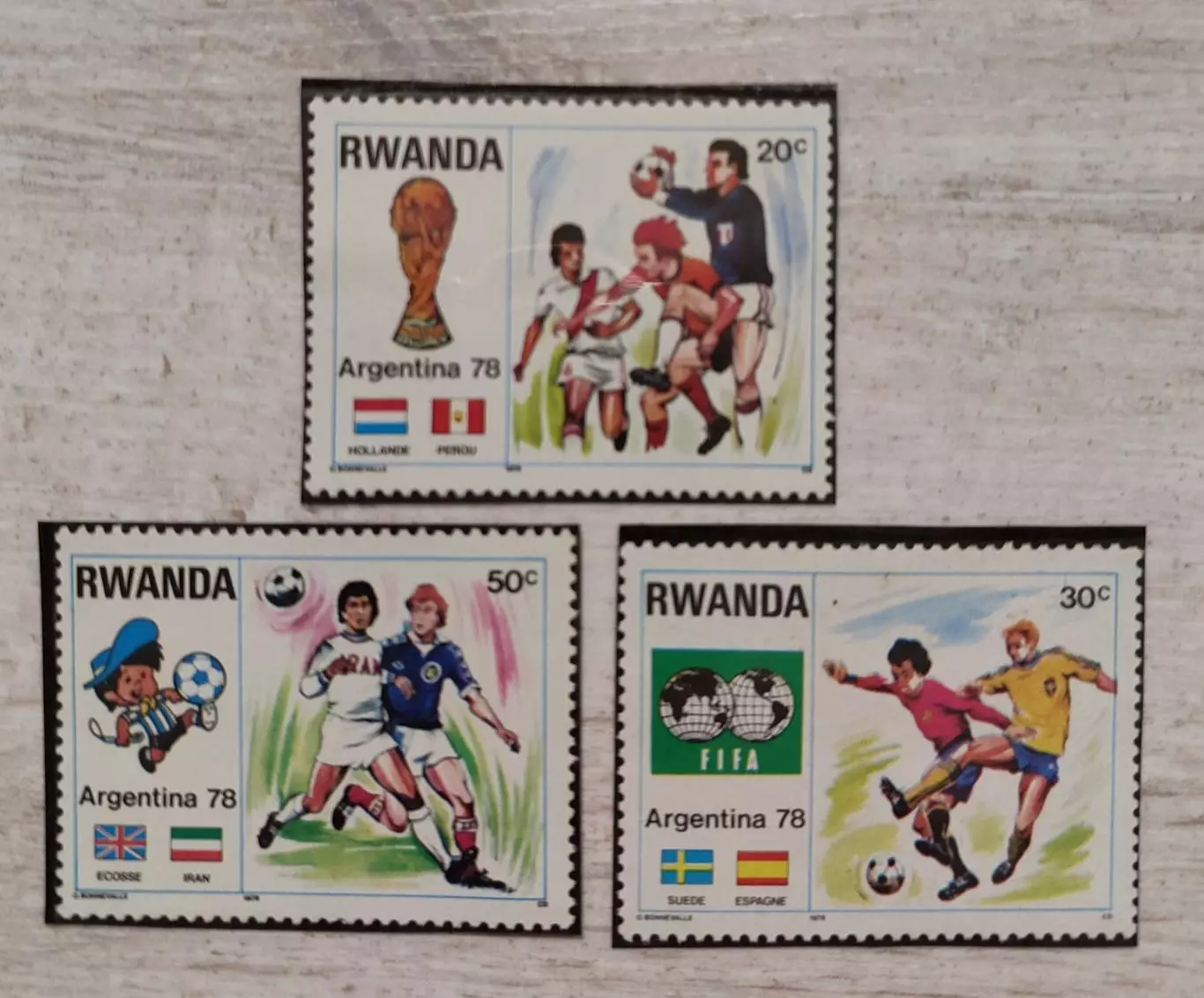 Руанди. Чемпионат мира Артгентина 1978 . 3 шт
