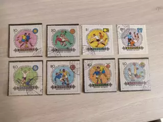 Монголия. Чемпионат мира Испания 1982 . 8 марок