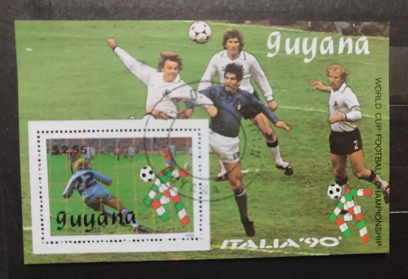 Гайана 1989 Чемпионат мира по футболу Италия 1990. 1блок
