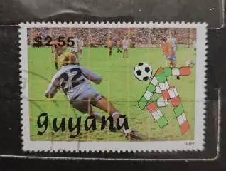 Гайана 1989 Чемпионат мира по футболу Италия 1990. 1марка