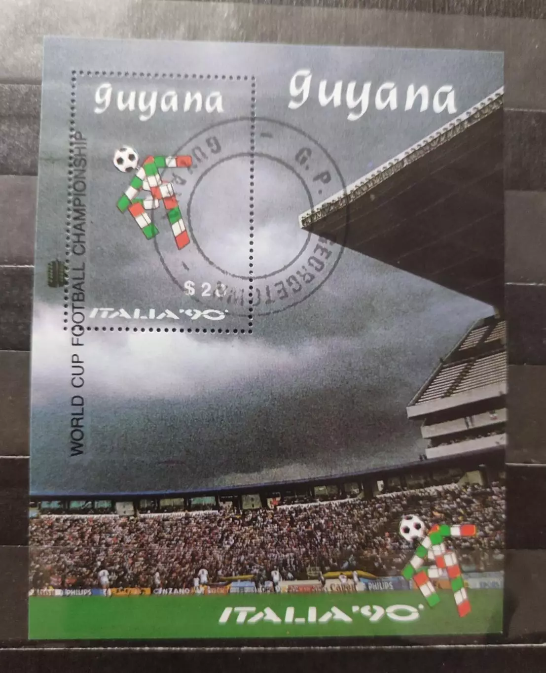 Гайана 1989. Чемпионат мира по футболу Италия 1990. 1блок