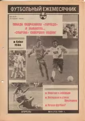 Торпедо. Футбол № 4 за 1991г: Подшивалов; значки; Чугайнов...