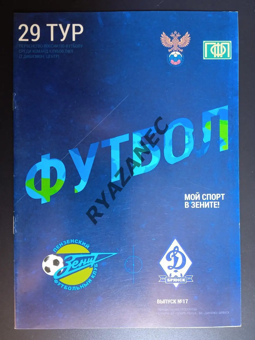 Футбол. Зенит (Пенза) - Динамо (Брянск) - 30.05.2015