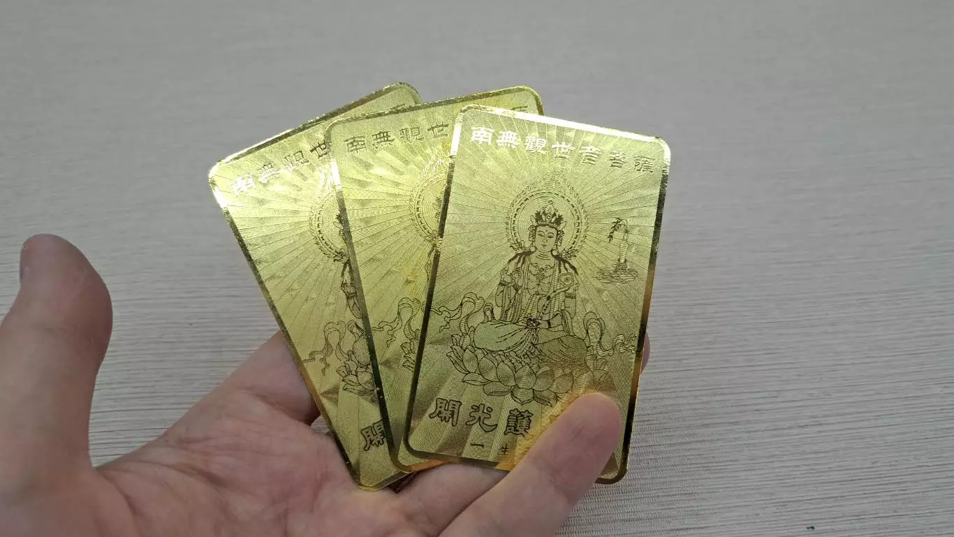 Металлические карты-амулеты света, карта-янтра, карта желаний, индуизм, буддизм 7