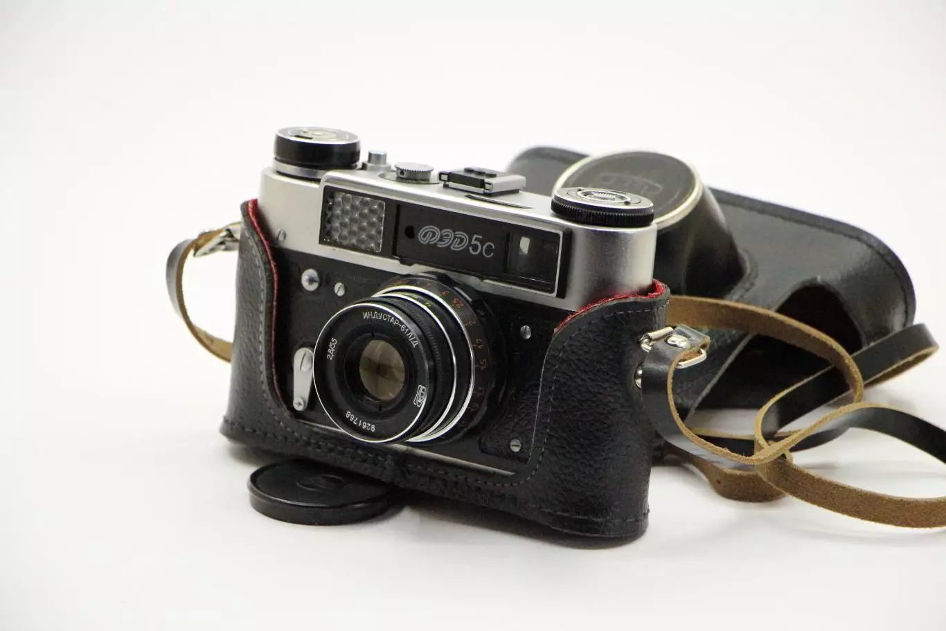 Плёночный фотоаппарат Фэд 5с, полный комплект, сохран 1