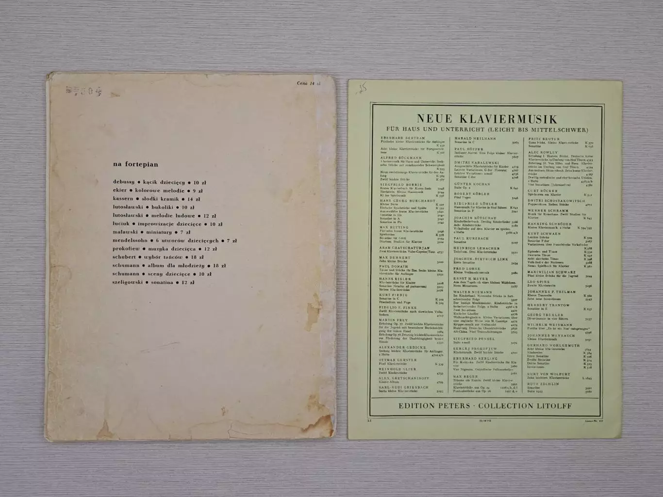 Винтажные нотные альбомы (Германия, Польша) Чайковский, Григ 1