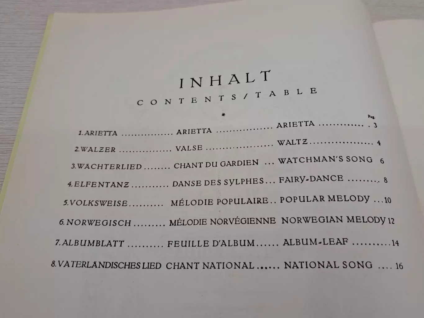 Винтажные нотные альбомы (Германия, Польша) Чайковский, Григ 7