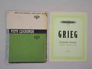 Винтажные нотные альбомы (Германия, Польша) Чайковский, Григ