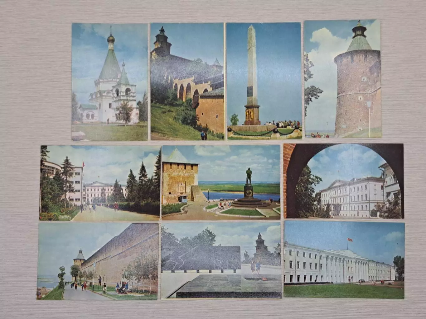 Набор открыток Горький. Кремль, 1970. Полный комплект, чистые 4