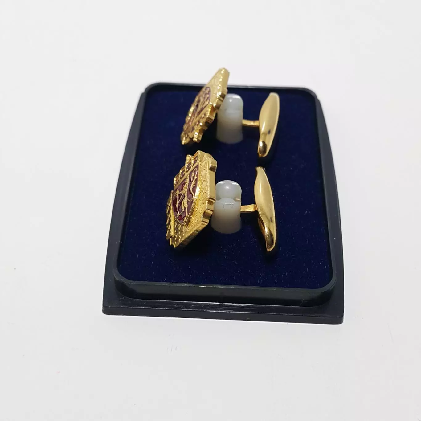 Редкие винтажные запонки Sporrong & Co. Stockholm (Швеция), клеймо, коробка 1