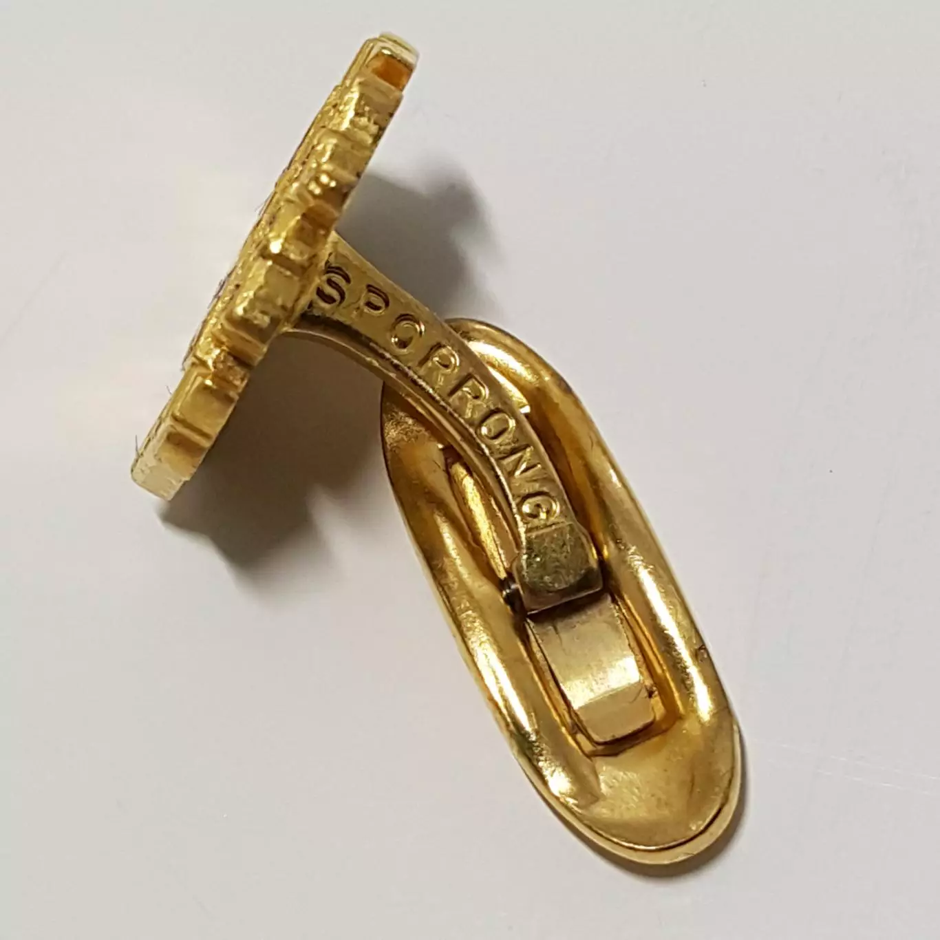 Редкие винтажные запонки Sporrong & Co. Stockholm (Швеция), клеймо, коробка 4