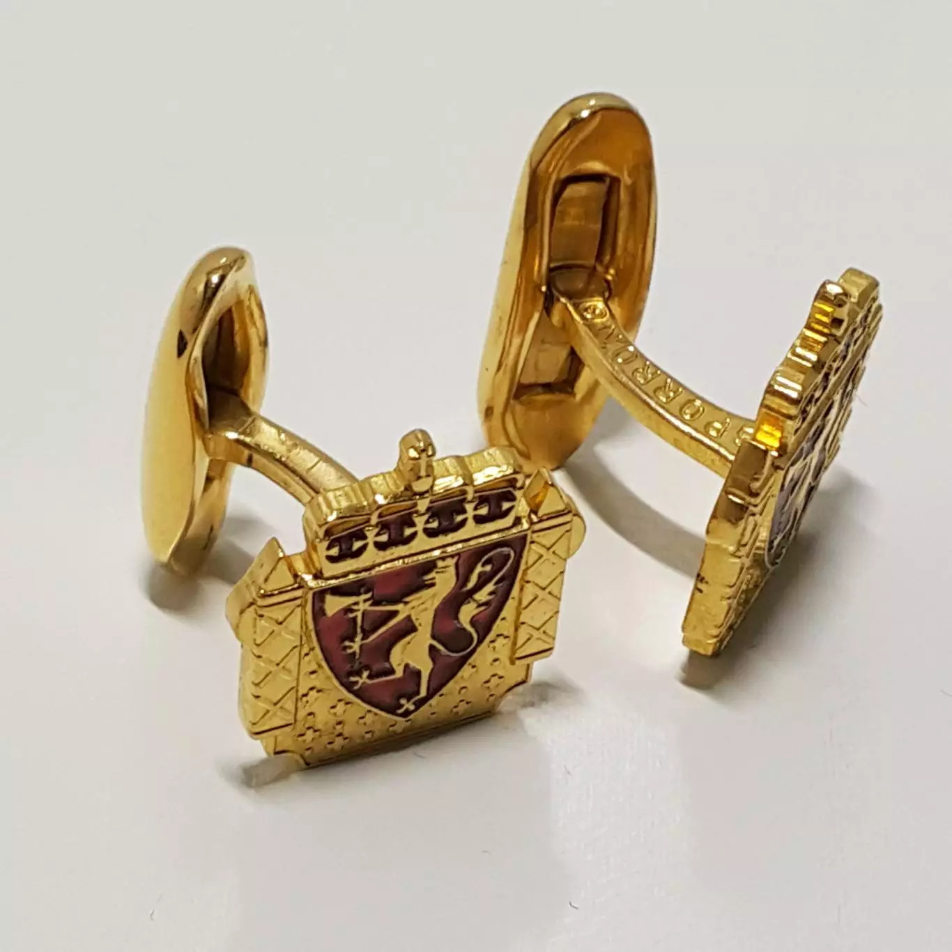 Редкие винтажные запонки Sporrong & Co. Stockholm (Швеция), клеймо, коробка 7