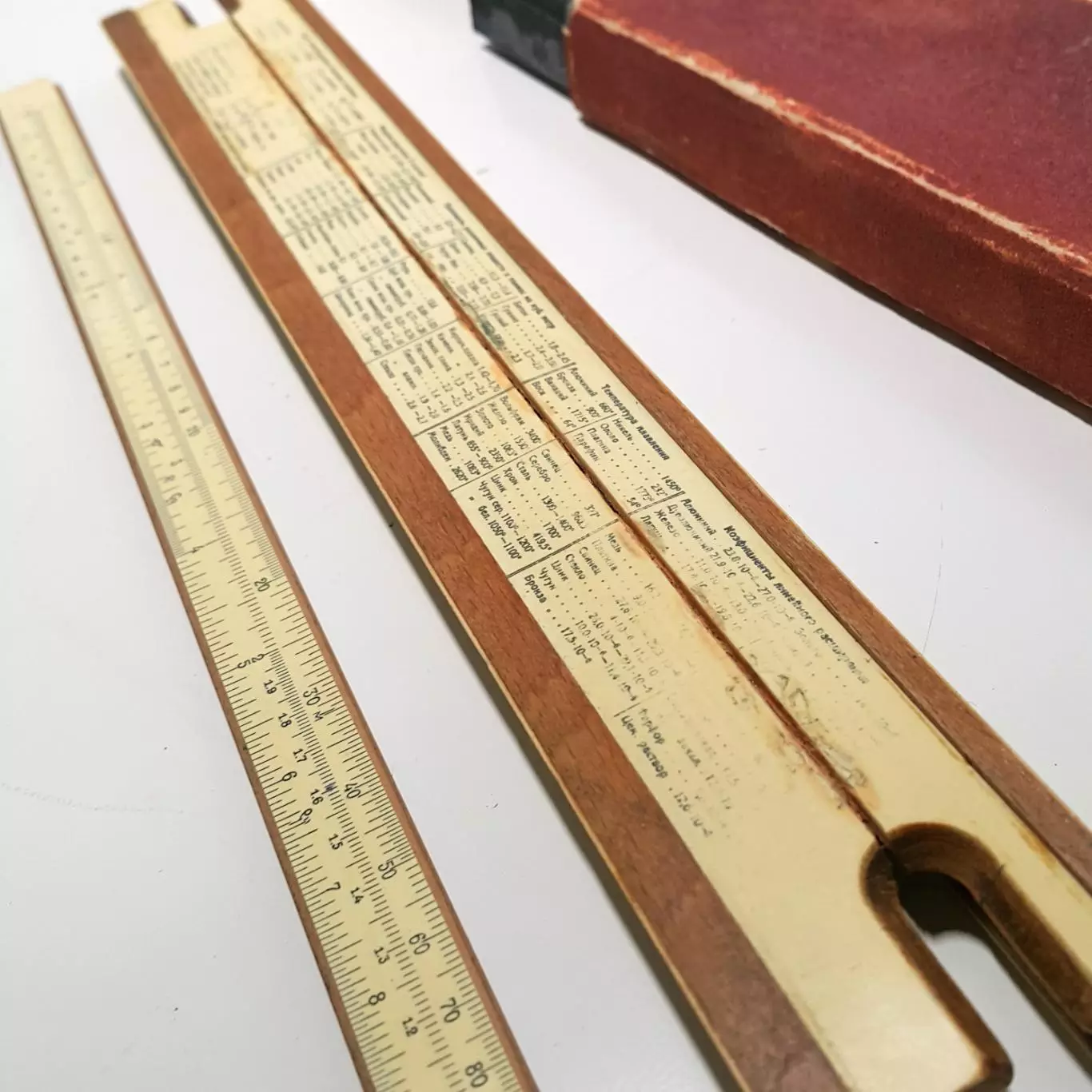 Логарифмическая линейка, СССР, 1958 год с футляром 3