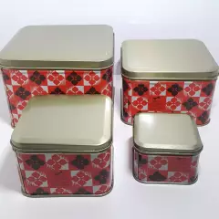 НОВЫЙ набор советских жестяных банок для сыпучих продуктов, 1982 год