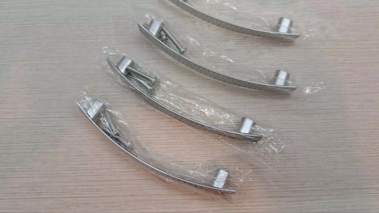 Мебельная ручка 96 мм матовый хром, комплект 4 шт. 3