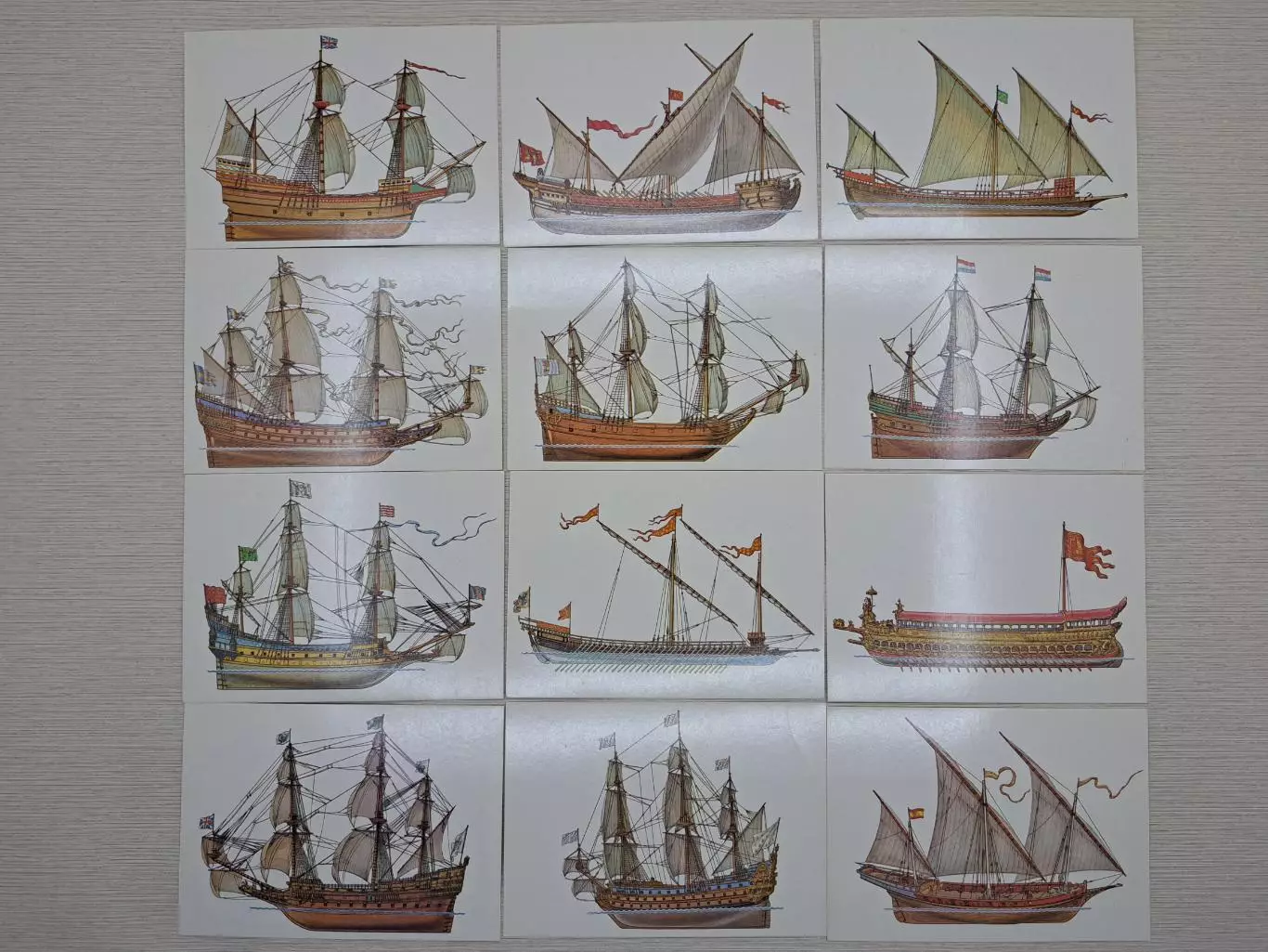 Набор открыток История корабля СССР 1989 год, полный комплект 6