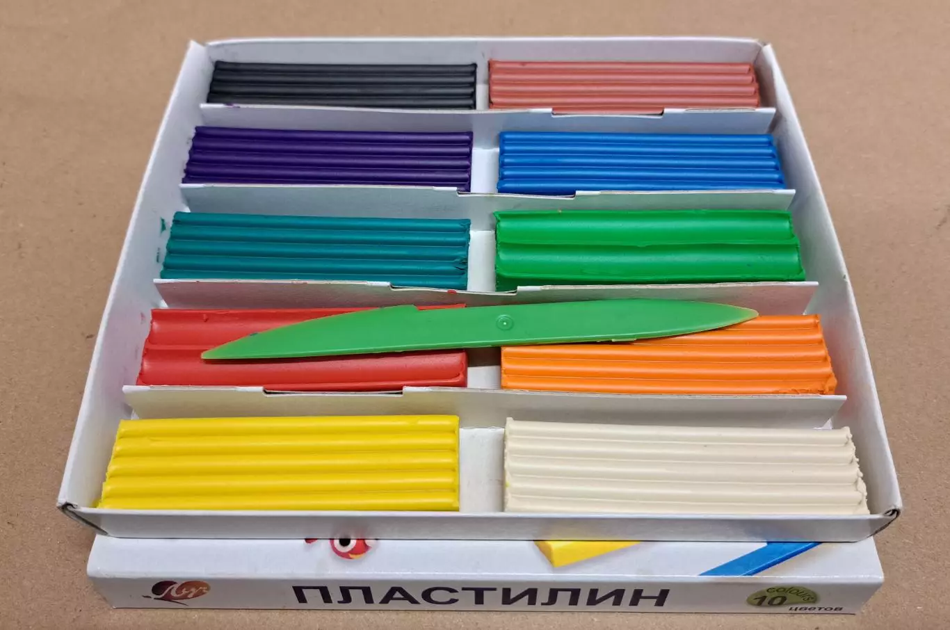Пластилин Луч Классика, со стеком, 10 цветов (набор 3 шт.) 1