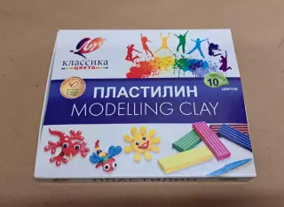 Пластилин Луч Классика, со стеком, 10 цветов (набор 3 шт.)