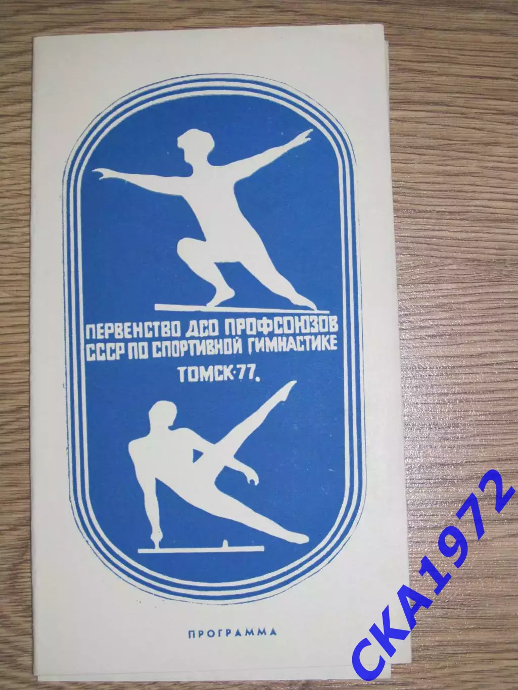 программа Первенство ДСО профсоюзов СССР по спортивной гимнастике 1977 Томск