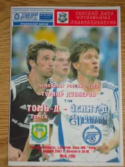 программа Томь Томск дублеры - Зенит Санкт-Петербург дублеры 2007