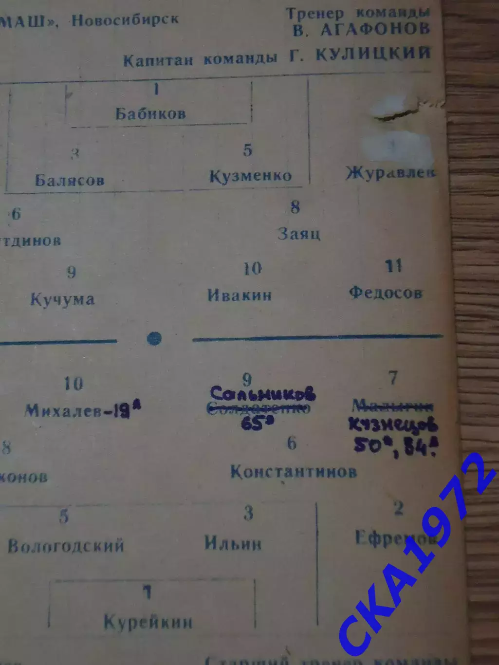 программа Иртыш Омск - Сибсельмаш Новосибирск 1963 4