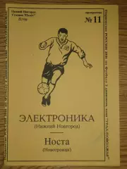 программа Электроника Нижний Новгород - Носта Новотроицк 2004