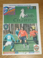 программа Томь Томск дублеры - ЦСКА Москва дублеры 2008