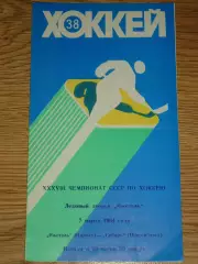 программа Ижсталь Ижевск - Сибирь Новосибирск 07.03.1984