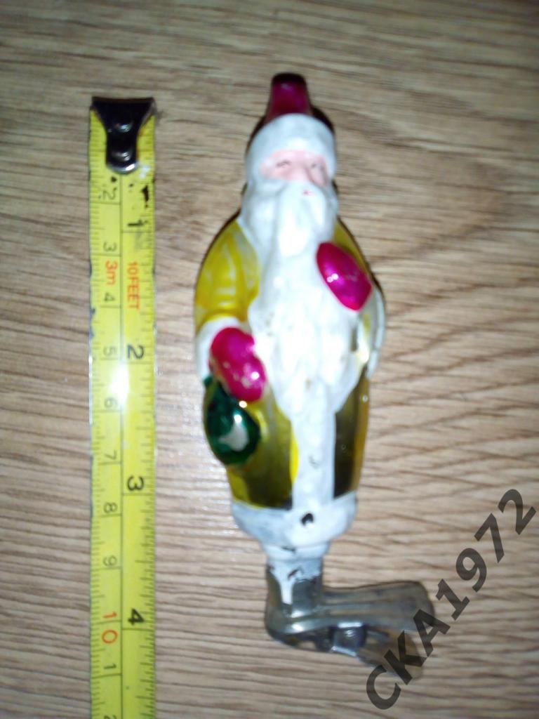 елочная игрушка Дед Мороз на прищепке 2